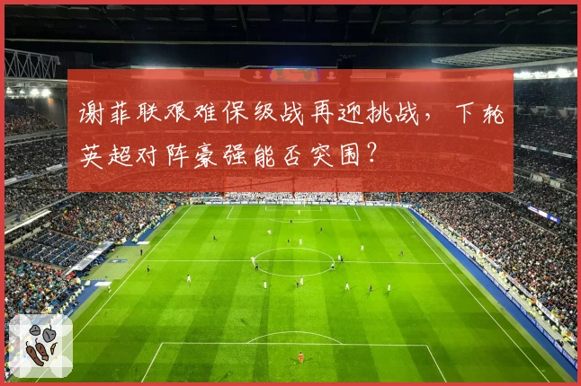 谢菲联艰难保级战再迎挑战,下轮英超对阵豪强能否突围?